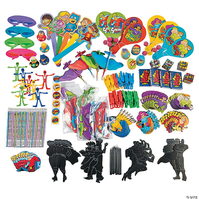 Bulk 250 Pc. Superhero Novelty Assortment