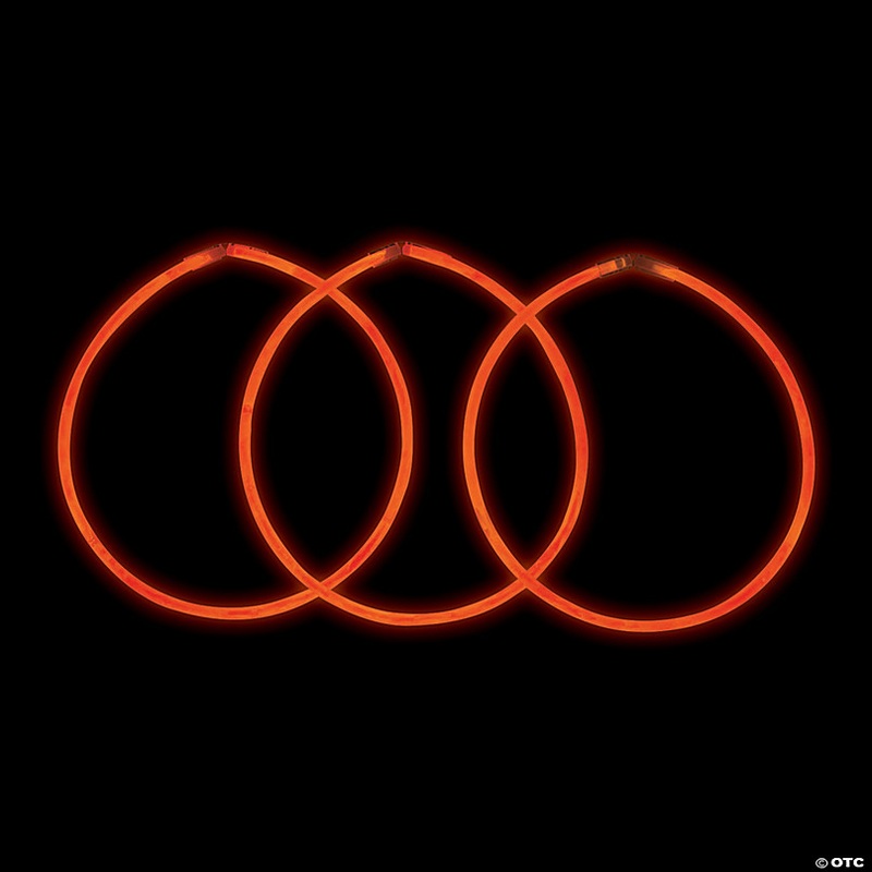 Bulk 50 Pc. Orange Glow Necklaces
