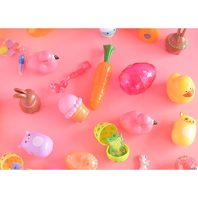 Colorful Ice Cream Cone Plastic Easter Eggs - 12 Pc.