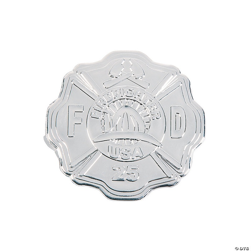 Firefighter Badges- 12 Pc.