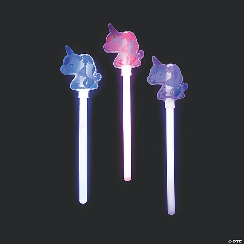 Glow Unicorn Wands - 12 Pc.