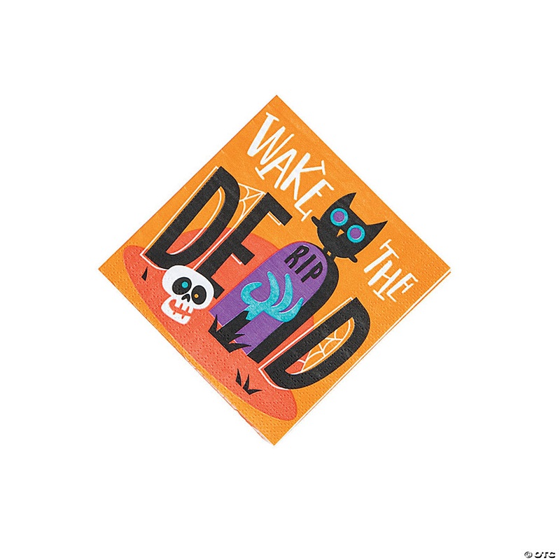 Goofy Ghouls Party Beverage Napkins - 16 Pc.