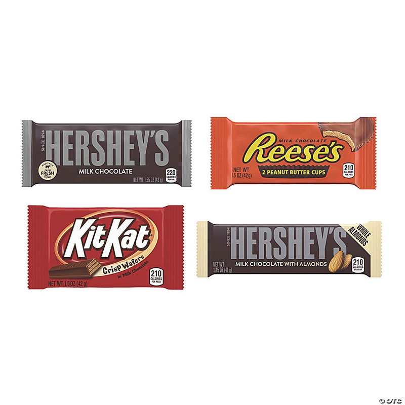 Hershey's Chocolate Full Size Variety Pack, 45 oz, 30 Count