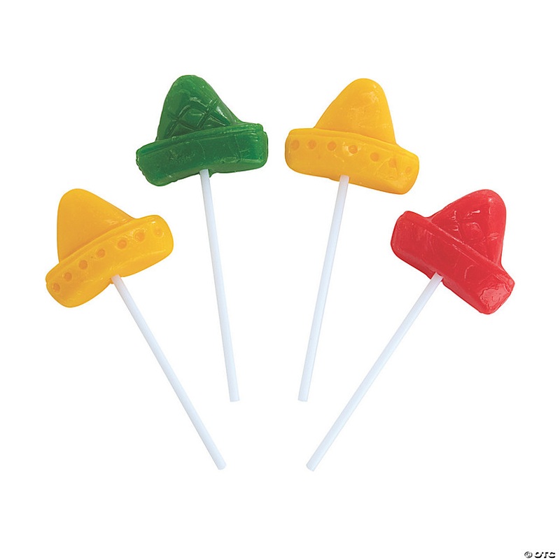 Sombrero Lollipops - 12 Pc.