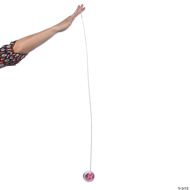 Vibrant Colorful Light-Up Champion Plastic YoYos - 12 Pc.