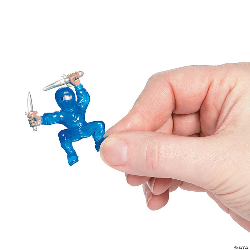 Vibrant Mini Ninja Warrior Action Figures - Bulk 48 Pc. Set