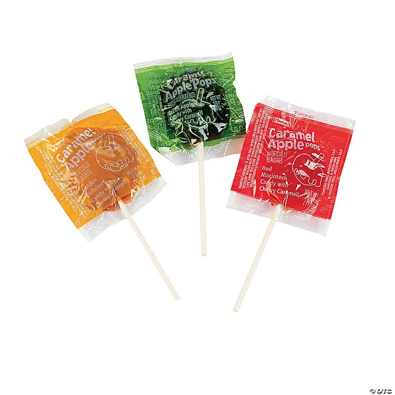 15 oz. Tootsie Caramel Apple Orchard Lollipops Pack  24 Pc.