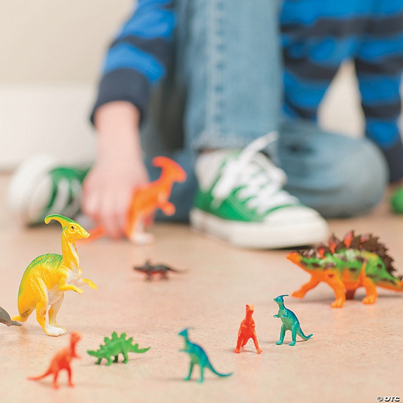 2 Bulk 96 Pc. Mini Dino-Mite Plastic Dinosaur Toy Assortment
