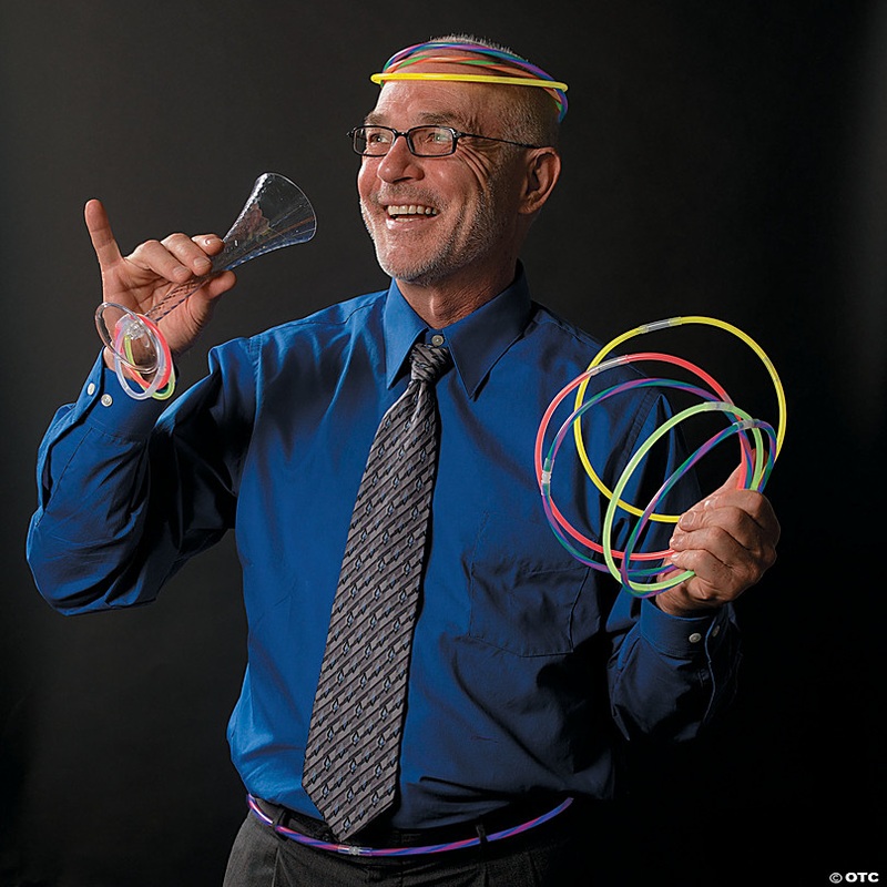 22 Bulk 50 Pc. Premium Glow-in-the-Dark Swizzle Necklaces Assortment