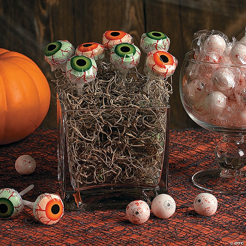 3/4 Bubble Gum-Flavored Gumball Candy Eyes - 77 Pc.