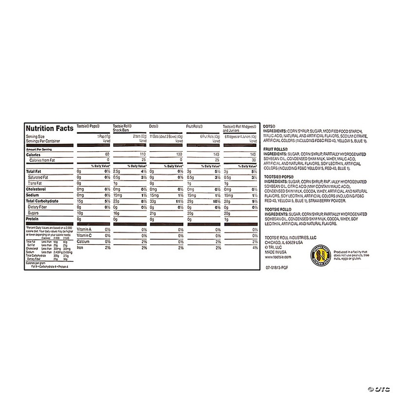 3 lbs. 4 oz. Bulk 138 Pc. Tootsie Roll Childs Play Candy Assortment