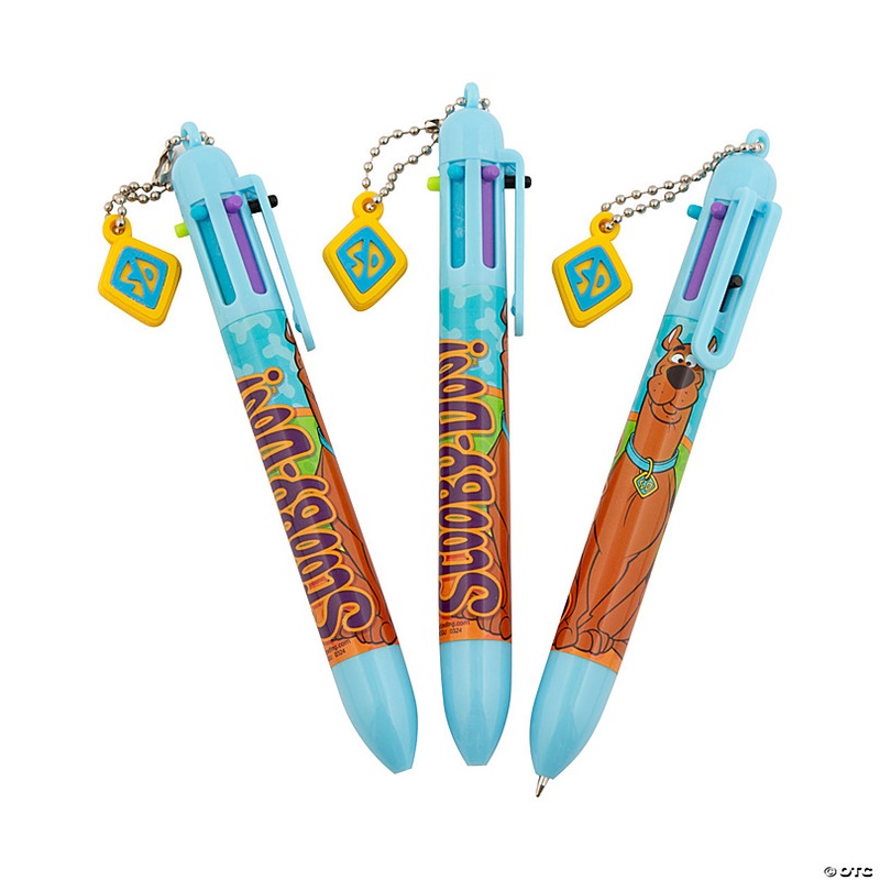 5 1/2 Scooby-Doo! Plastic Shuttle Pens with Charm - 12 Pc.