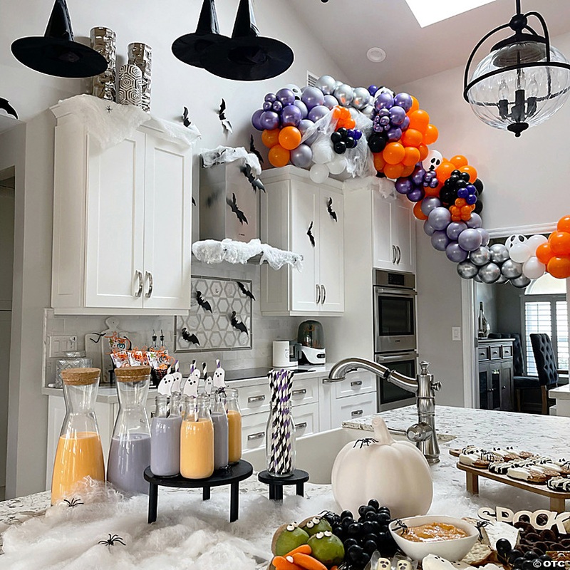 Black Striped Paper Straws - 24 Pc.