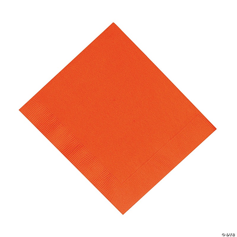 Bulk  50 Pc. Orange Luncheon Napkins