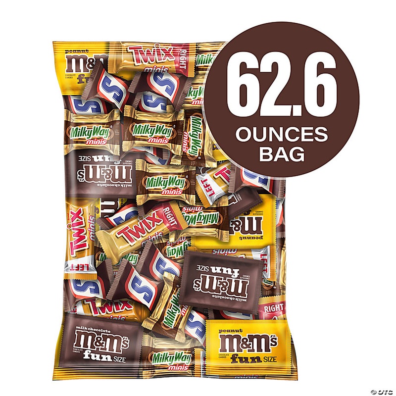 Bulk MARS Chocolate Favorites Minis Size Candy Bars Assorted Variety Mix Bag 62.6 OZ