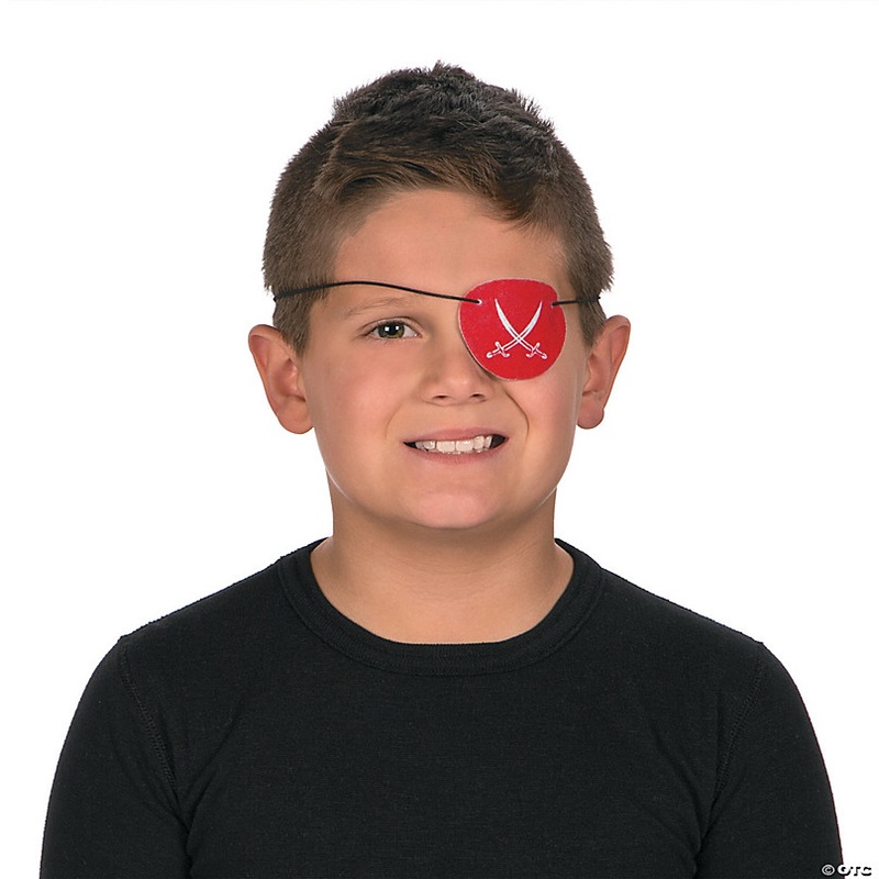 Fun Pattern Pirate Eye Patches- 12 Pc.