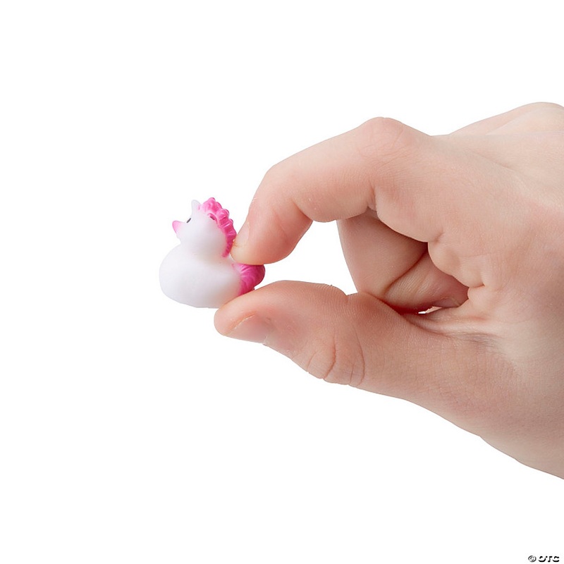 Micro Unicorn Rubber Ducks - 24 Pc.