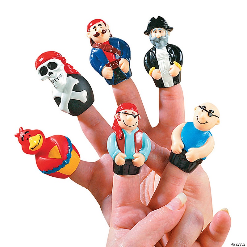Mini Pirate Finger Puppets - 24 Pc.