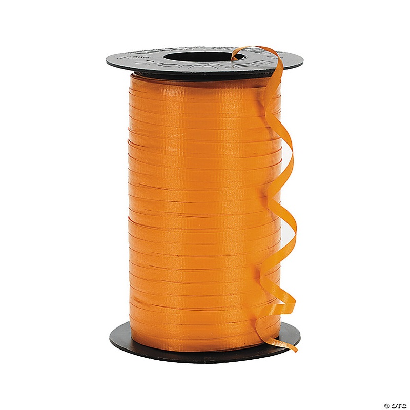Orange Curling Ribbon