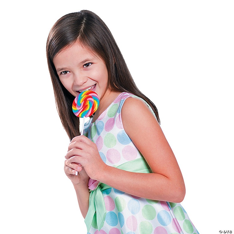 Personalized Open Text Large Swirl Lollipops - 24 Pc. | Cherry Flavor