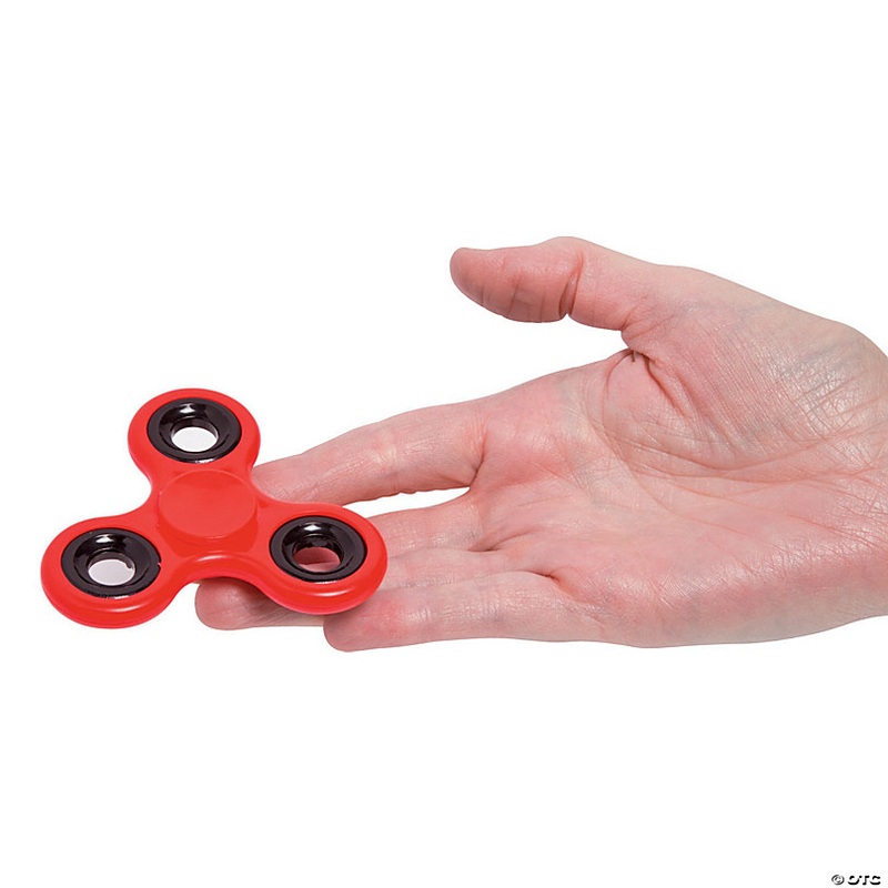 Solid Color Fidget Spinner Assortment - 12 Pc.