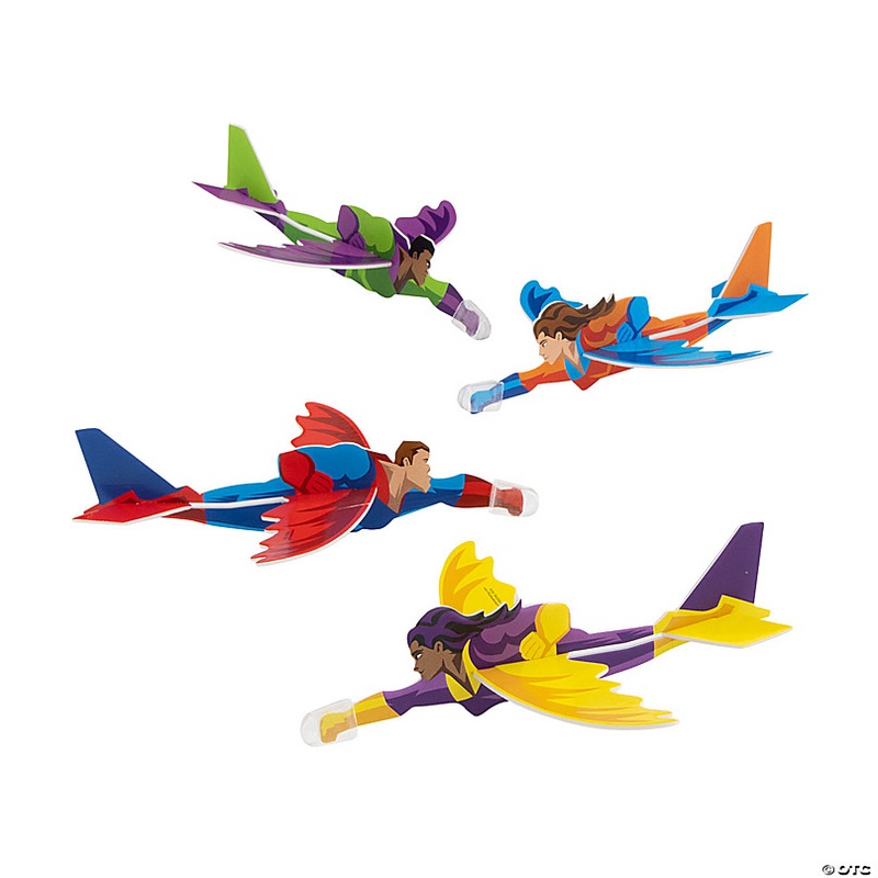 Superhero Gliders - 24 Pc.