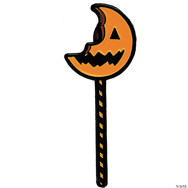 1 1/2 Trick r Treat Bitten Lollipop Full-Color Enamel Pin