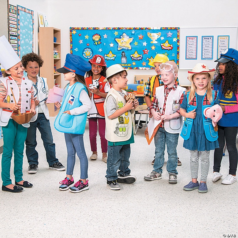 22 Kids Blazing Red Plastic Fire Chief Hats - 12 Pc.