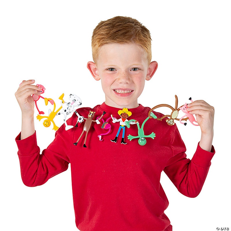 3 3/4 - 5 1/2 Bulk 100 Pc. Mega Vinyl Bendable Character Assortment