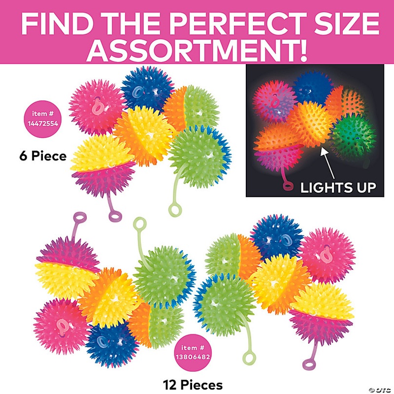 3 Light-Up Two-Tone Stretchy Vinyl YoYos - 12 Pc.