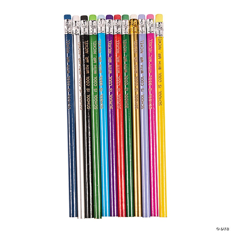 7 1/2 Bulk 144 Pc. Personalized Assorted Color Wood Pencil Assortment