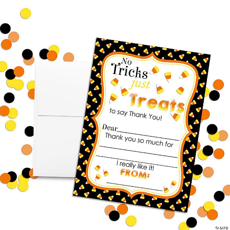 AmandaCreation Candy Corn Thank You Cards 20pc.