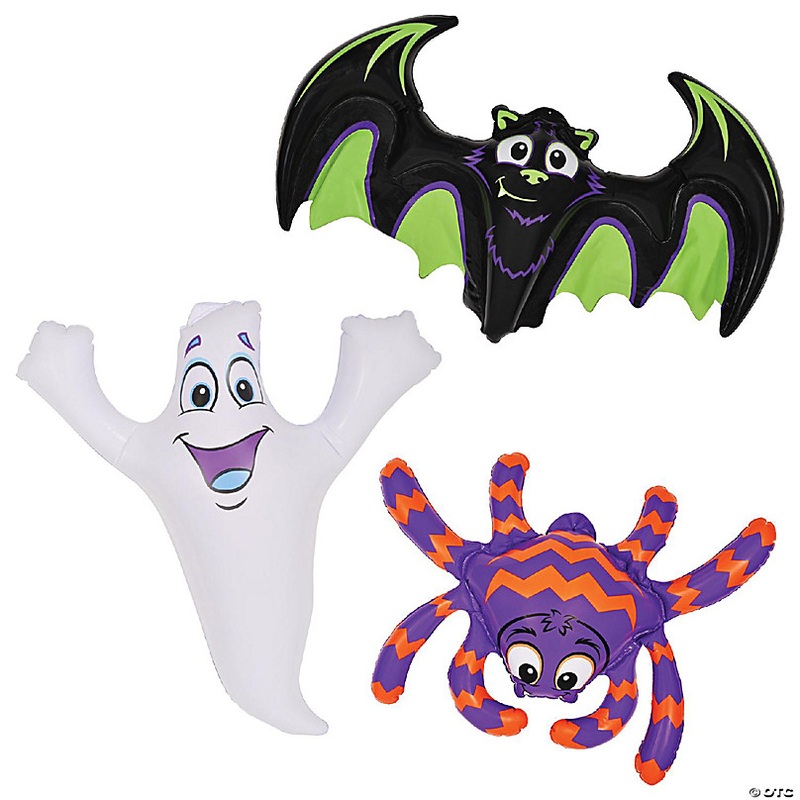 Beistle - Inflatable Bat, Ghost & Spider - 12 Pack