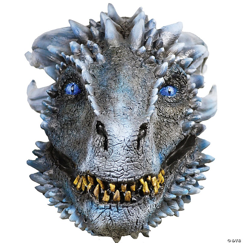 Game of Thrones White Walker Dragon Overhead Latex Mask - One Size