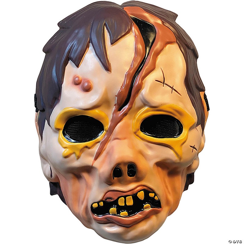 Haunt Zombie Overhead Vacuform Plastic Mask - One Size