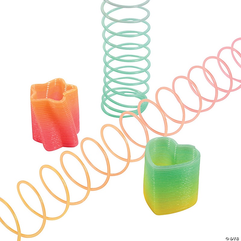 Mini Glow-in-the-Dark Rainbow Magic Springs - 12 Pc.