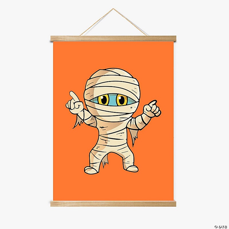 Morton the Mummy Magnetic Wood Frame Hanger by Dancing Littles Jungle