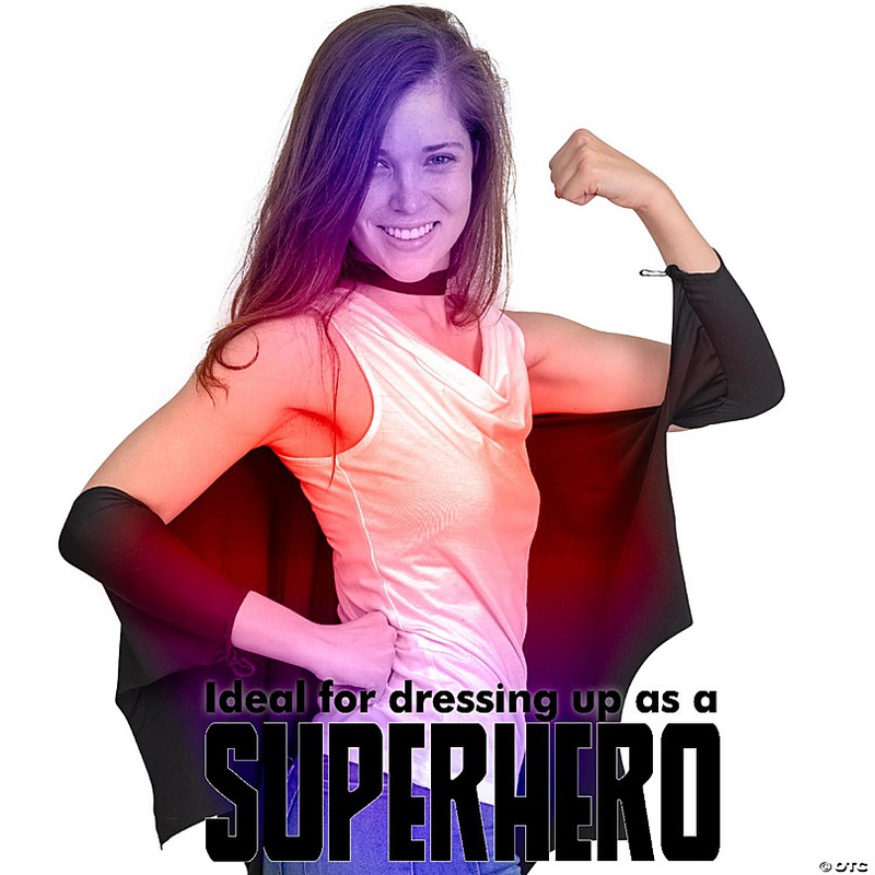 Skeleteen Bat Wings Costume Accessory - Black Wing Set Dress Up Accessories for Dragon, Vampire or Bat Costumes