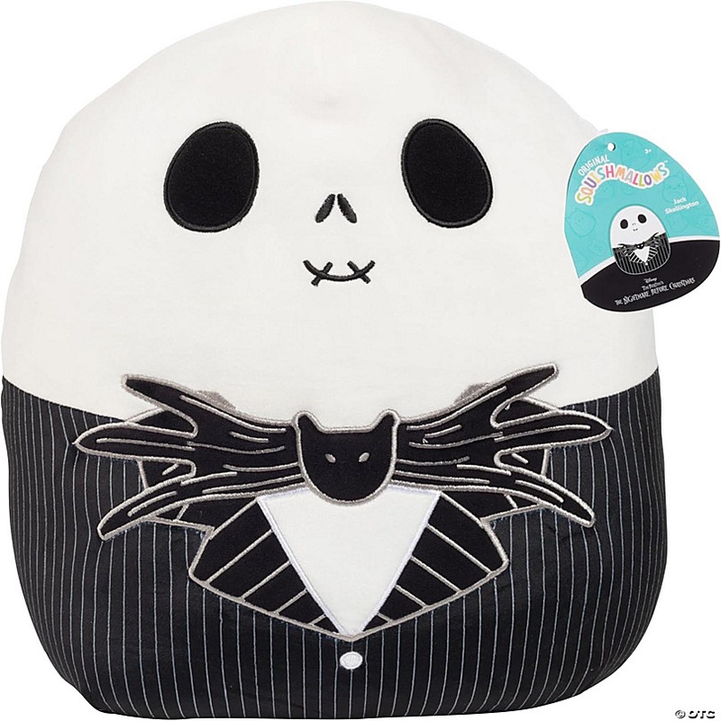 Squishmallows 14-Inch Jack Skellington - Nightmare Before Christmas - Official Jazwares Plush - Gift for Kids, Girls & Boys