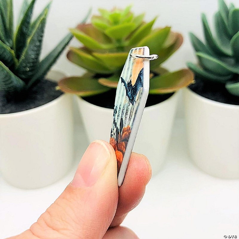 20 Pcs Fall Coffin with Bat Charms