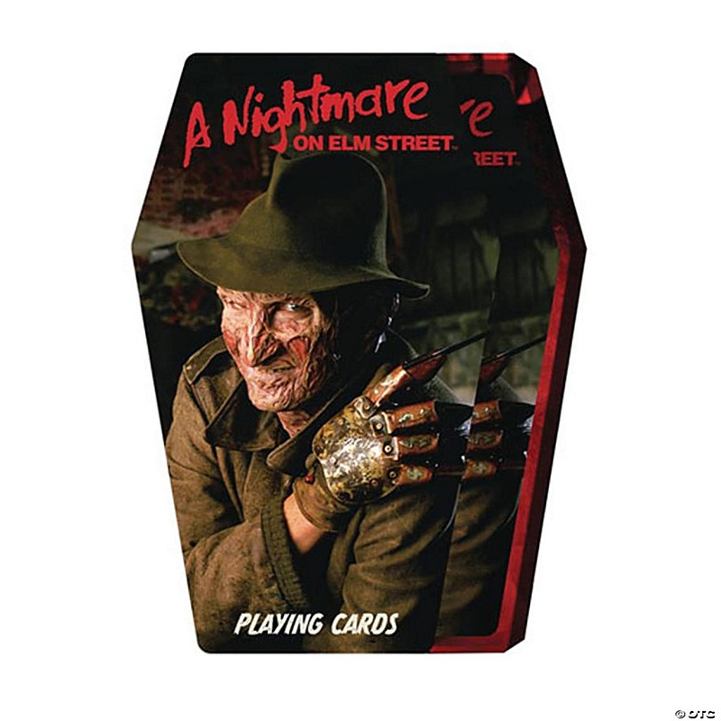 A Nightmare on Elm Street Coffin Shaped Playing Cards