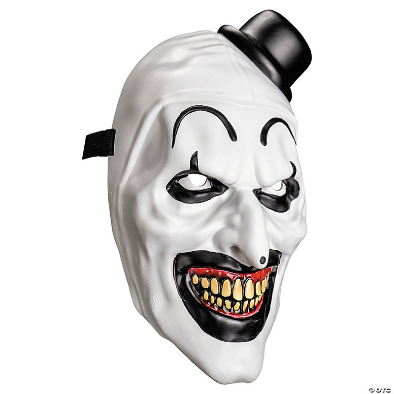 Adults Terrifier 2 Art the Clown Retro Overhead Plastic Mask - One Size