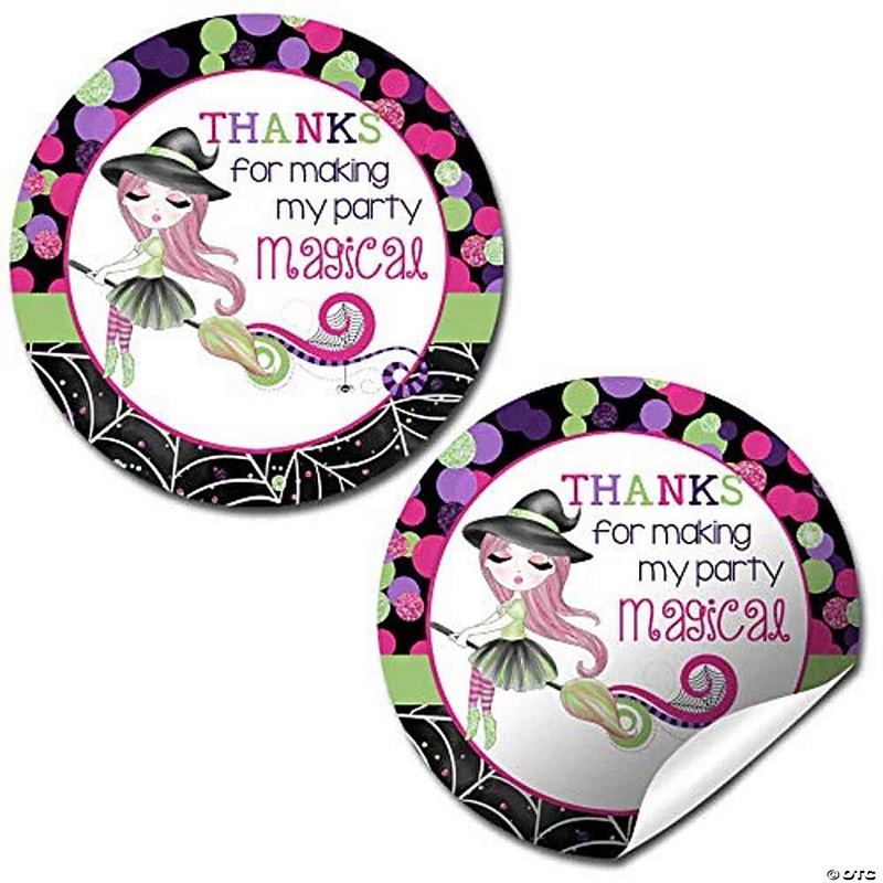 AmandaCreation Fancy Witch Envelope Seals 40pc.