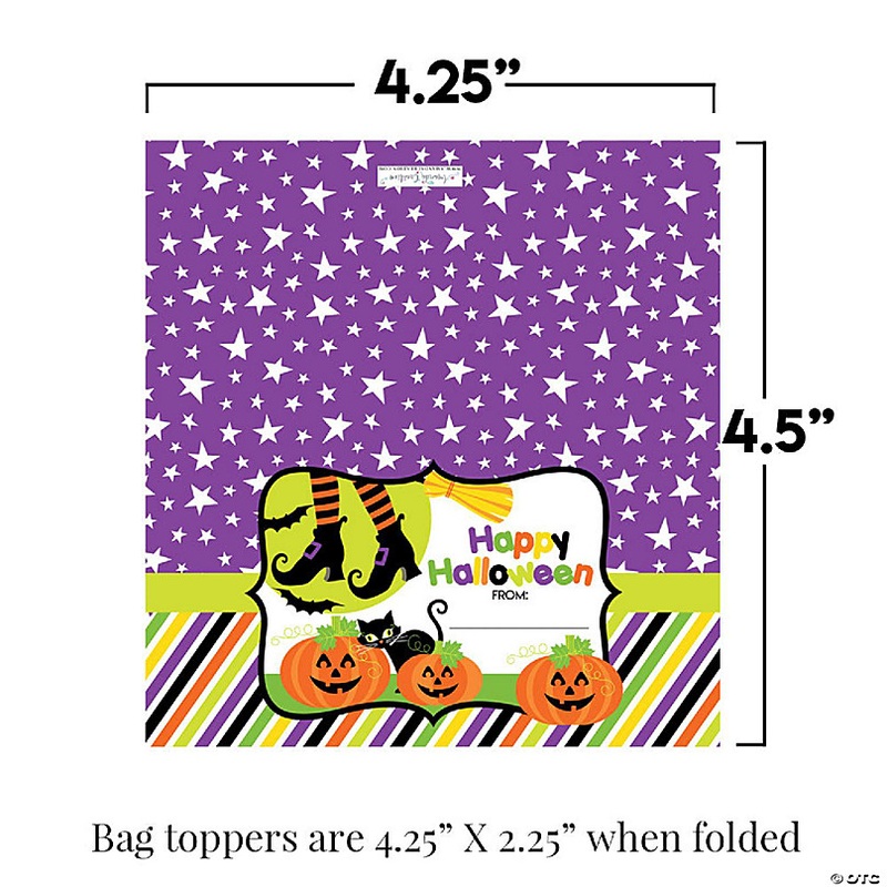 AmandaCreation Ghouls, Goblins and Witches Bag Toppers 40pc.