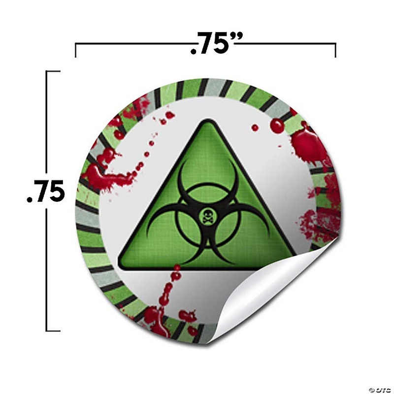 AmandaCreation Zombie Outbreak Birthday Kiss Stickers 324pcs.