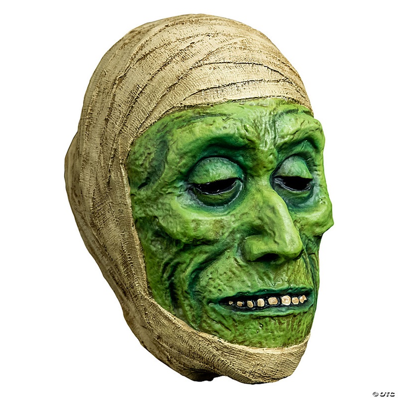 Chamber of Horrors Green Latex Mummy Mask - One Size