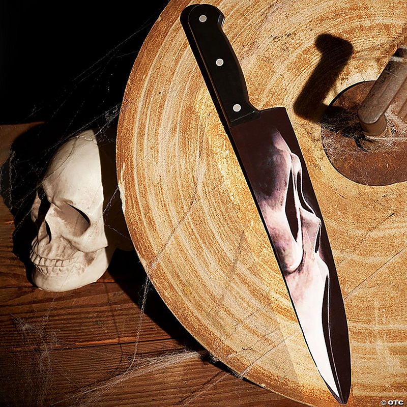 Chef Knife 15 inch Ghost Face Graphic Blade