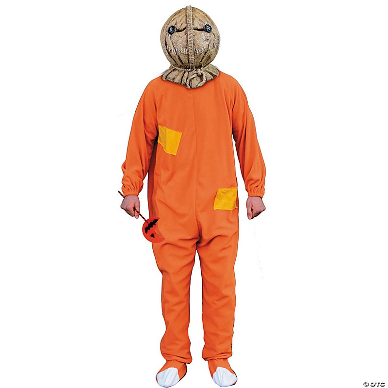Kids Trick r Treat Orange Sam Jumpsuit Costume  - Small