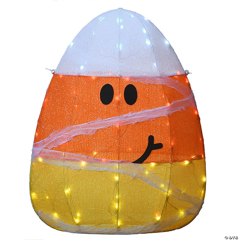 National Tree Company 28 in. Pre-Lit Candy Corn Mummy