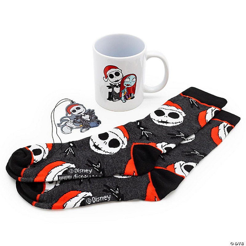 Nightmare Before Christmas Mug, Socks, and Ornament Bundle